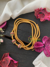 Traditional AD Stone Mogappu Chain-White Red Green-Round 1-G4218