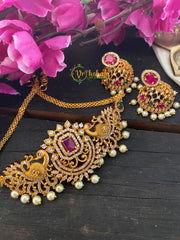 Simple AD stone High Neck Choker -G2870