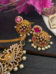 Simple AD stone High Neck Choker -G2870