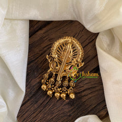 Gold Look Alike Single Jada Billai -Lakshmi-Red-G10238