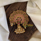 Gold Look Alike Single Jada Billai -Red-G10241