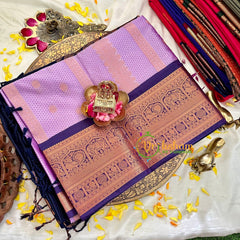 Lavender with Blue Kanchi Silk -VS1571