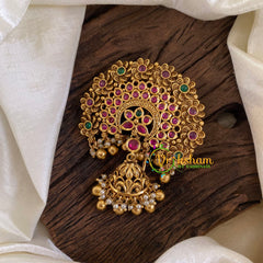 Gold Look Alike Single Jada Billai -Red Green-G10242