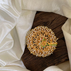 Antique Cluster Pearl Billai -Red Green-G10229