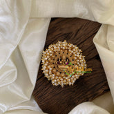 Antique Cluster Pearl Billai -Red-Lakshmi-G10228