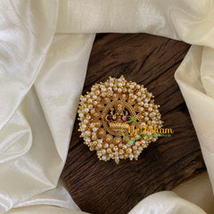 Antique Cluster Pearl Billai -Red-Lakshmi-G10228