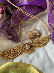 Cluster Ghungroo Lakshmi High Neck Choker -G1657