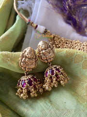 Cluster Ghungroo Lakshmi High Neck Choker -G1657