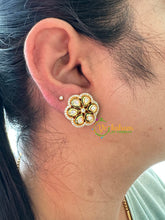 Kundan and American Diamond Stud -G6677