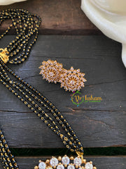 White Kundan Pendant Mangalsutra Chain -G7704