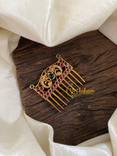 Red Green Kemp Comb Clip Jada Billai -Comb Billai-G2203