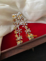 Premium White AD Stone Floral Bangle-G4231