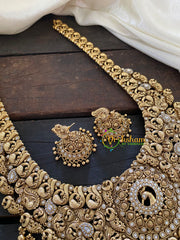 Premium Peacock Bridal Haram-G7719