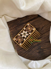 Floral Kemp Comb Clip Jada Billai -Comb Billai-G2206