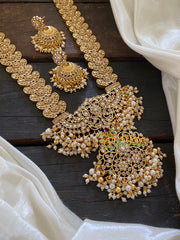 Premium Bridal AD Stone Pendant Haram -G7720