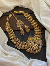 Antique Nakshi Lakshmi Haram-Nagas Neckpiece-White-G7715