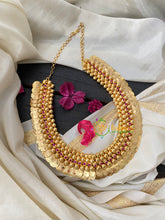 Coin Lakshmi Short Neckpiece-50 coins long-G4241