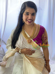 Precious Jadau Kundan Lakshmi Haram-J719