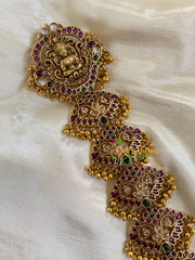 AD Stone Lakshmi Jada Billai-Gold Bead-G6184