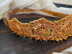 Reversible Hip belt - AD Stone Lakshmi Temple Hip belt-G3307