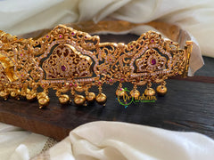 Reversible Hip belt - AD Stone Lakshmi Temple Hip belt-G3307