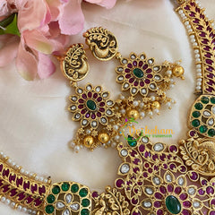 Premium AD Stone Short Neckpiece-Gold-G5502