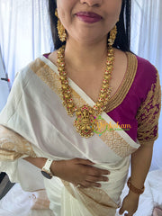 Precious Jadau Kundan Lakshmi Haram-J744
