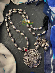 Kolhapuri Peacock Pendant Dolki Neckpiece –S0188