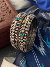 Oxidized Kolhapuri Bangles-Heart-S0170