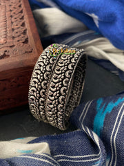 Oxidized Kolhapuri Bangles-Peacock -S0166