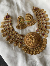 Layer Lakshmi Coin Premium Choker -Red -G1861