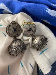 German Silver Jhumkas -S0229