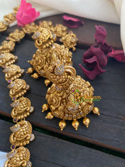 Premium Exquisite AD Stone Lakshmi Haram -G3328