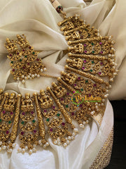 Premium Layered Lakshmi Neckpiece-Lakshmi Choker-G3342