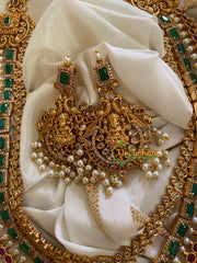 Premium 3 Layered Lakshmi Haram with Mugappu-G3343