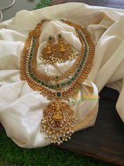 Premium 3 Layered Lakshmi Haram with Mugappu-G3343