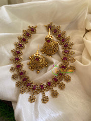 Simple AD Stone Short Neckpiece-G3348