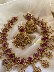 Simple AD Stone Short Neckpiece-G3348