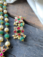 Exquisite Jadau Kundan Pendant Mala -J032