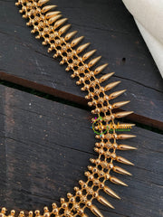 Traditional Kerala Bridal Neckpiece Set-Mullai Long-G4296