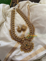 Premium Gold Look Alike Temple Haram-Gold Beads -G3398