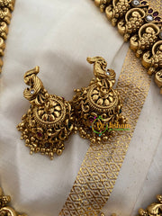 Premium Gold Look Alike Temple Haram-Gold Beads -G3398
