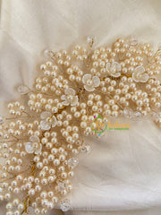Half White Bridal Hair Accessory-H077