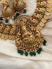 Premium Lakshmi Pendant Kaasumala Temple Short Neckpiece-G3353