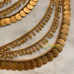Lakshmi Coin maatil- Ghungroo Layered Ear Chain -G8500