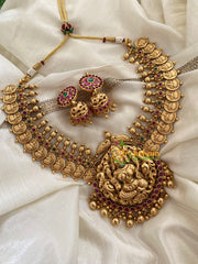 Premium Kaasumala Neckpiece with Lakshmi Pendant-G3355