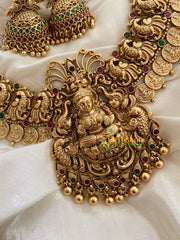Premium Lakshmi Pendant Kaasumala Temple Short Neckpiece-G3357