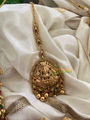 Premium Lakshmi Pendant Kaasumala Haram Long Neckpiece-G3356