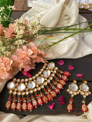 Royal Mirror Kundan Choker with Meenakari Work -G2750