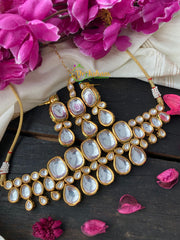 Royal Pearl Kundan High Neck Choker Set -LAYERED -G2747